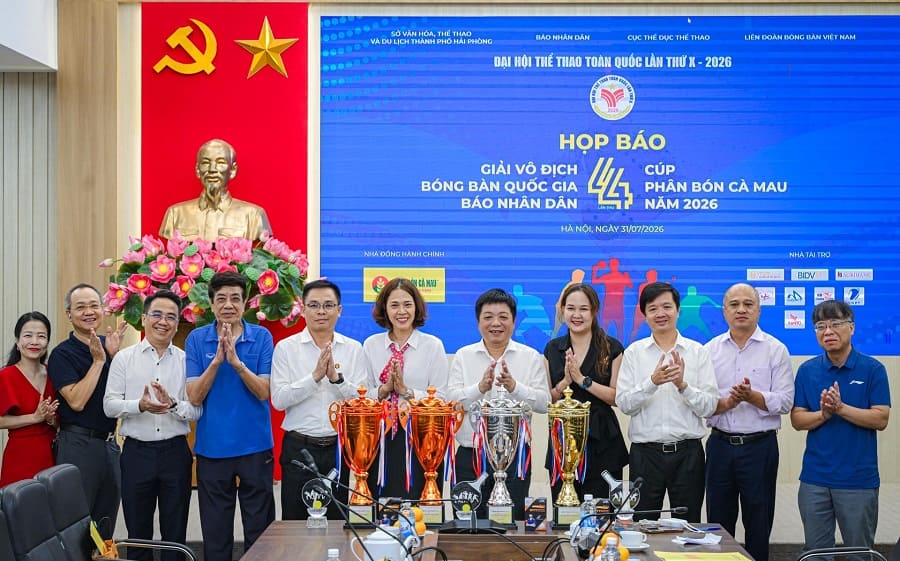 The Organizing Committee announces the 2026 National Table Tennis Championship. Photo: Bao Long