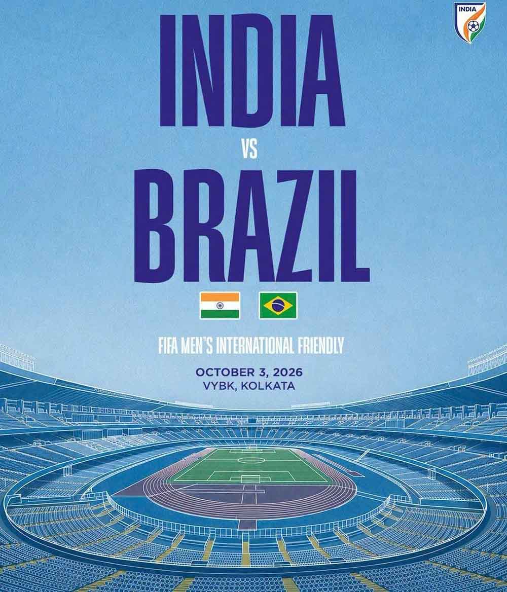 Friendly match between India and Brazil at the same time as FIFA ASEAN Cup 2026. Photo: Indian Football Association