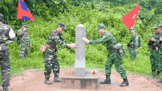 Vietnam-Laos border guards conduct bilateral border patrols. Photo: Nghe An Border Guard
