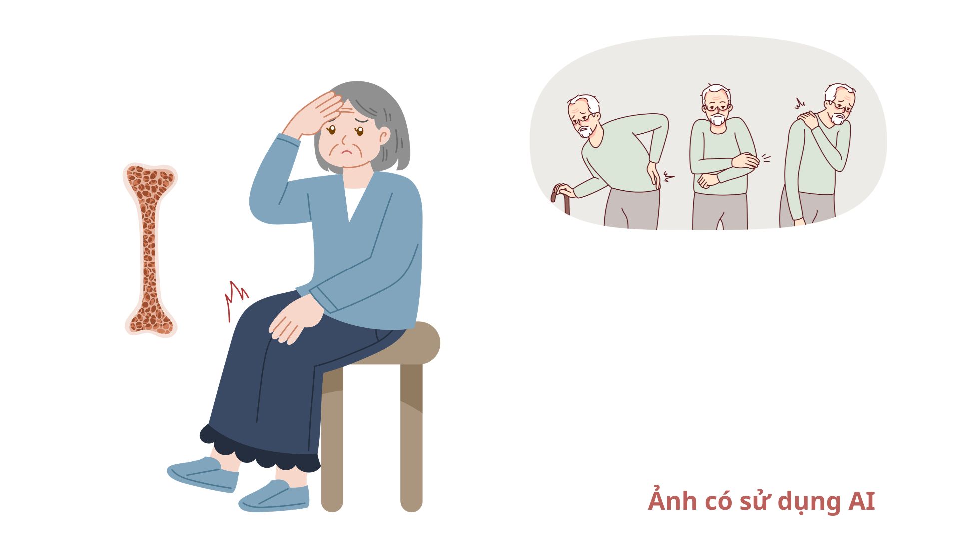 To maintain a healthy motor system, the elderly need to supplement essential nutrients. Photos using AI: Huong Son