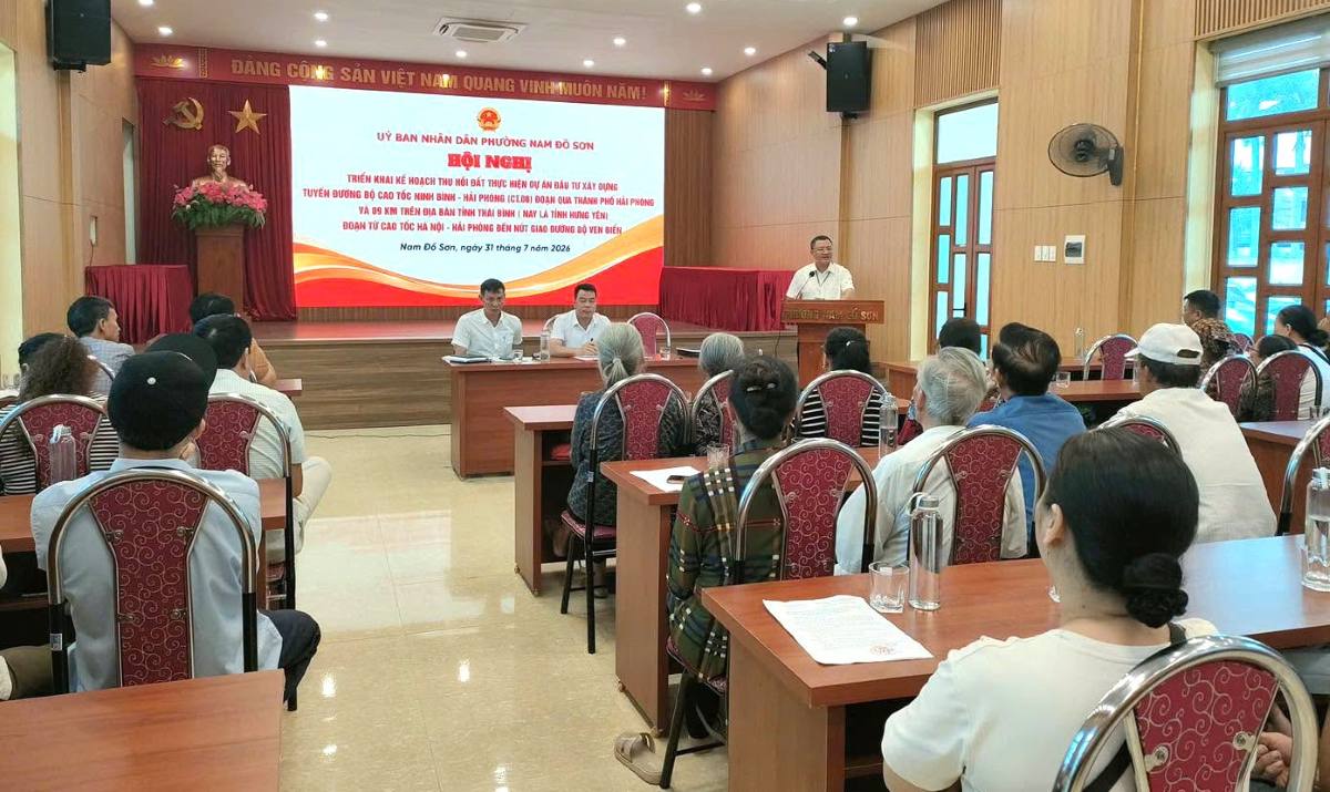 Nam Do Son ward deploys land recovery plan. Photo: Nam Do Son ward information page