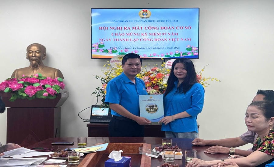 The Trade Union of Van Mieu - Quoc Tu Giam Ward (Hanoi) strives to reach 300% of the assigned target by the end of 2026. Photo: Provided by the Trade Union of Van Mieu - Quoc Tu Giam Ward