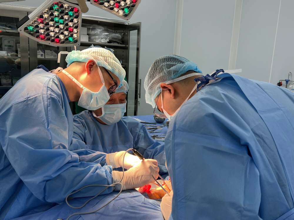 耳の奥深くにある耳下腺腫瘍で顔面麻痺寸前
