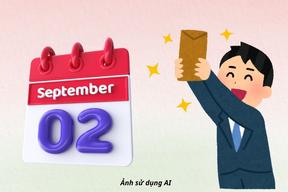 Salary level employees receive when working during the September 2nd holiday of 2026. Graphics: AI