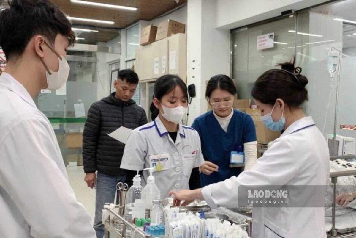 The benchmark score of Thai Binh University of Medicine and Pharmacy in the past 2 years has attracted the attention of many candidates during the enrollment season. Photo: Phuong Anh