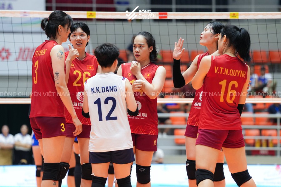 Vietnamese women's volleyball team wins SEA V.Cup 2026 opening match against the Philippines. Photo: Vietnam Volleyball/VFV