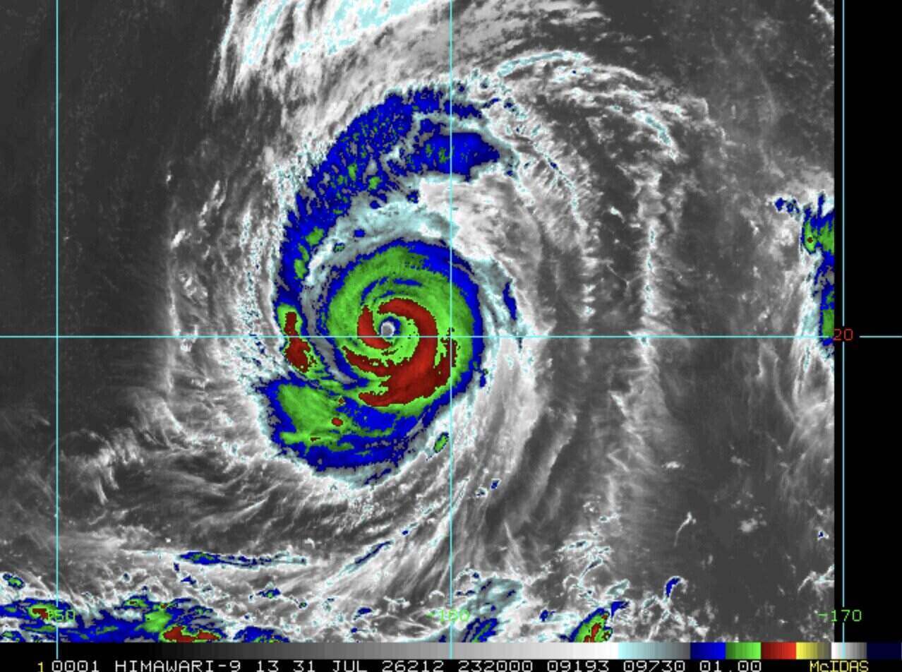 Super typhoon Dolphin. Photo: CIRA/NOAA