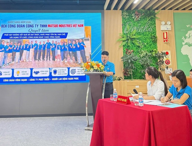 Matsuo Industries Vietnam Co., Ltd. 직원 회의 사진: CDCS