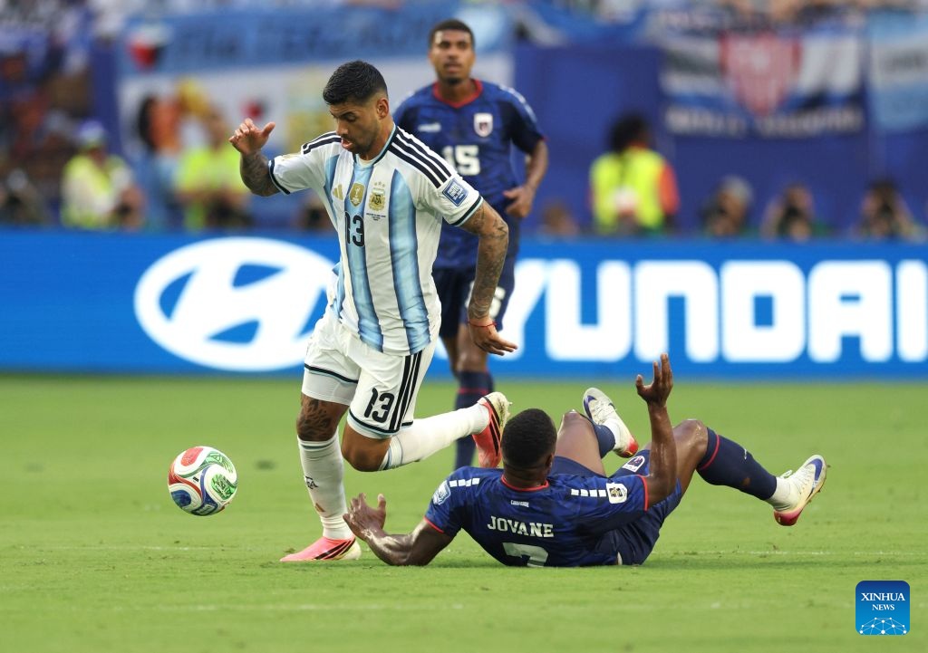 The schedule of the 1/8 round of the 2026 World Cup includes a match between Argentina and Egypt. Photo: Xinhua