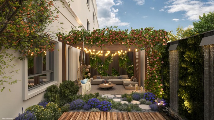 Không gian sân vườn riêng tư - nơi gia chủ tận hưởng trọn vẹn chất sống “Garden Living” thảnh thơi mỗi ngày