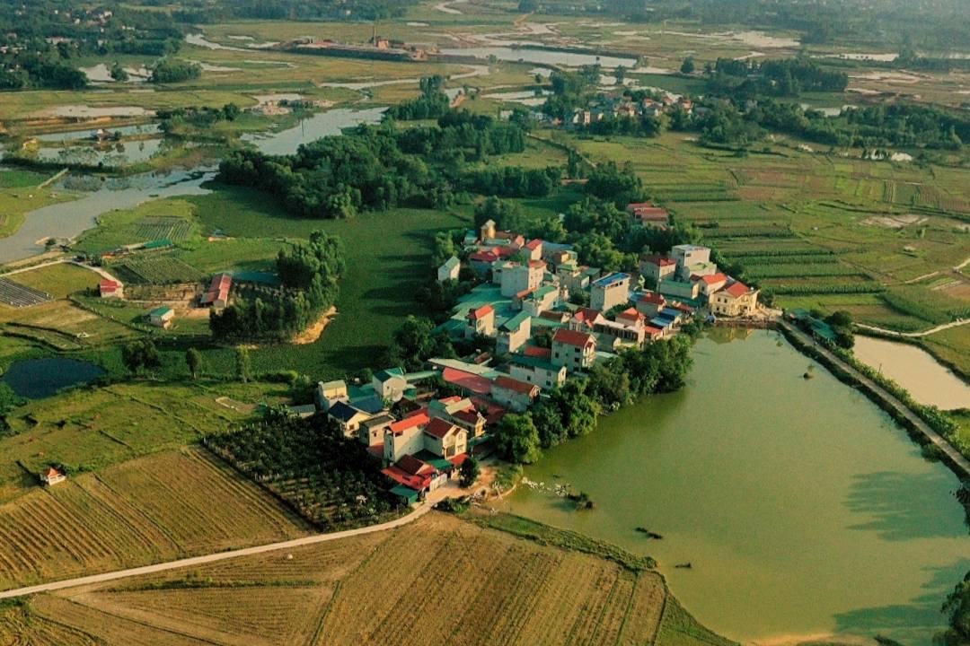 The resettlement area is built for households in De Hen village, Binh Tuyen commune. Photo: Hai Giang