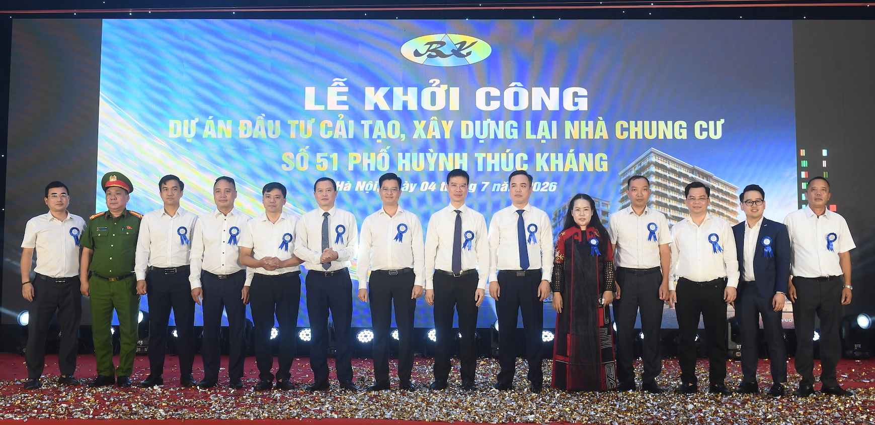Hanoi starts construction of old apartment project in "golden land" Huynh Thuc Khang. Photo: Nguyen Hung