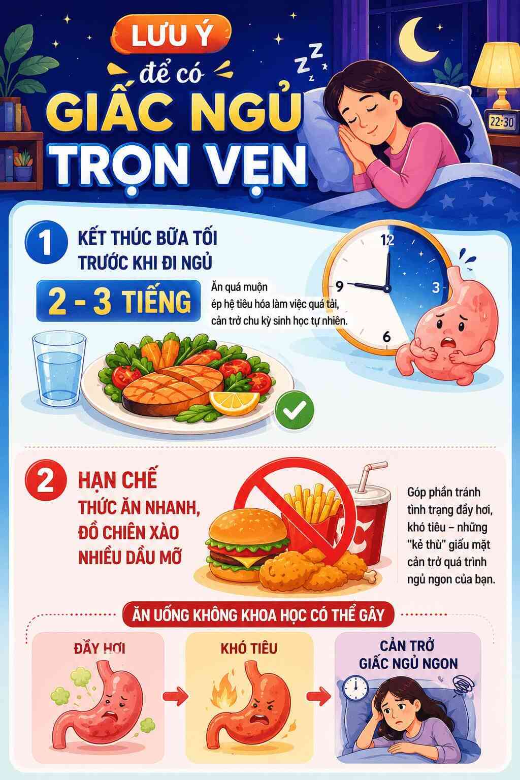 Infographic: Những lưu ý để thư giãn hệ thần kinh và cải thiện chất lượng nghỉ ngơi cho người bị mất ngủ. Ảnh: Tạo từ AI