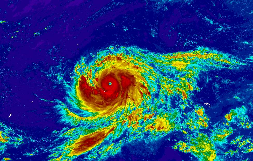 Satellite photo of storm Bavi. Photo: Nation Weather Service
