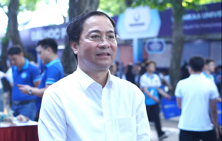 Assoc. Prof. Dr. Tran Xuan Truong - Rector of the University of Mining and Geology. Photo: Van Cuong