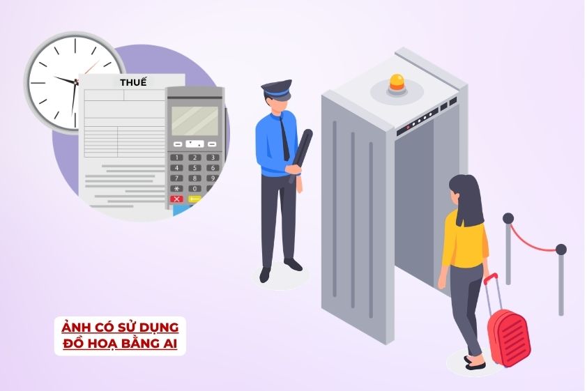 Note cases where tax payment obligations must be completed before departure