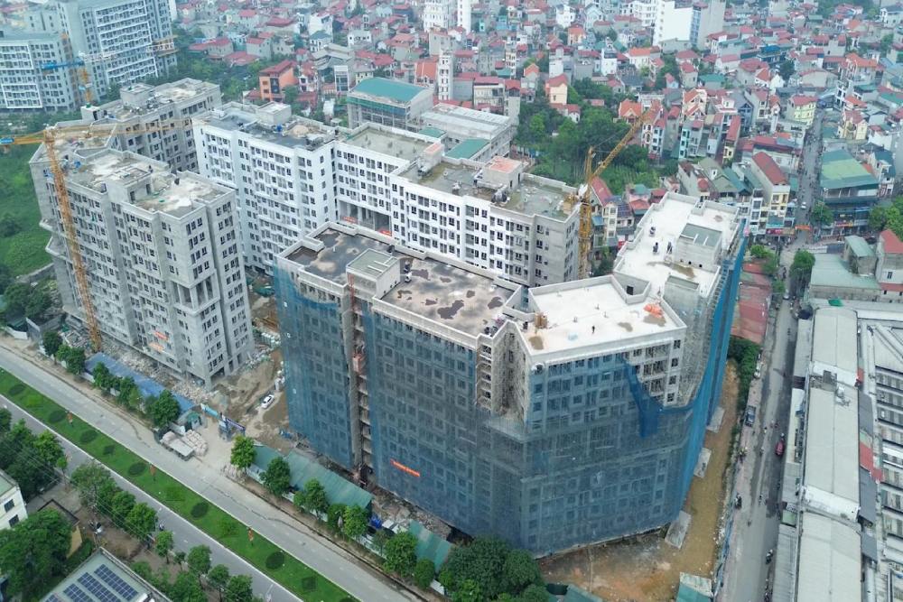 On July 4, the CT3 Kim Chung social housing project (Hanoi) officially organized an online draw for the right to buy, lease-purchase and rent apartments. Photo: Viglacera