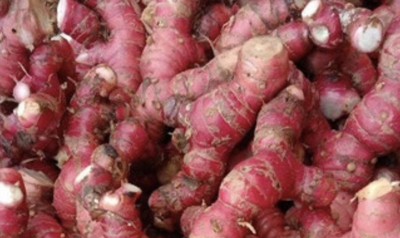 Ginger is a familiar spice, which can be combined with rice, ginger or tangerine peel to cook delicious porridge. Photo: Kieu Vu