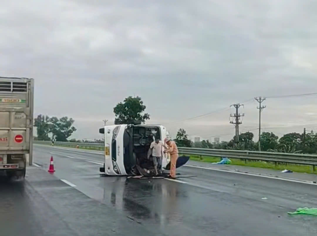 Scene of the accident. Photo cut from clip