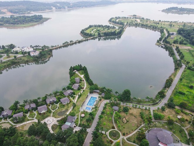 The total starting price of all 5 land plots to be auctioned in Dai Lai eco-tourism area is more than 20.25 billion VND. Photo: Lao Dong