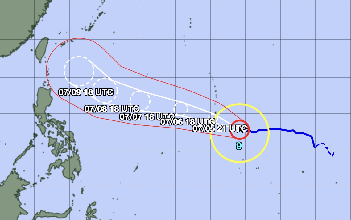 Forecast of the path of super typhoon Ba Vi (Bavi). Photo: Japan Meteorological Agency