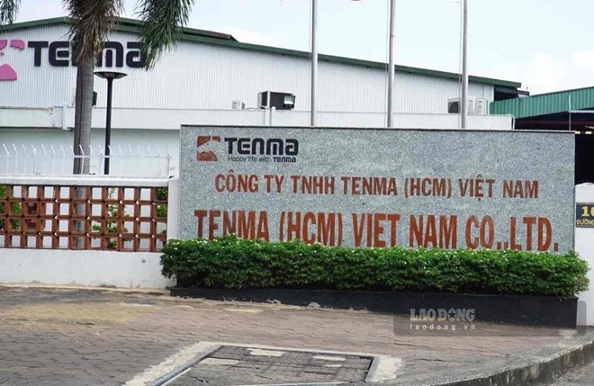 The grassroots trade union of Tenma Co., Ltd. (HCM) Vietnam sued, requesting the company to pay a Tet bonus of at least 1 month's salary. Photo: Ha Anh Chien