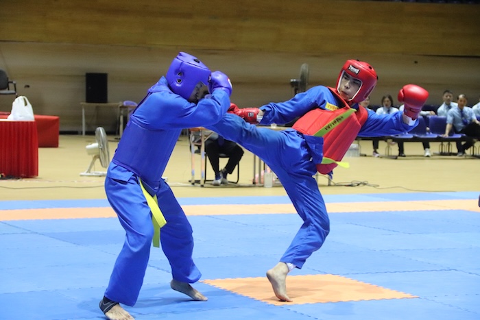 57 martial artists compete at the Vovinam tournament of the 10th Da Nang City Sports Festival. Photo: Nguyen Linh