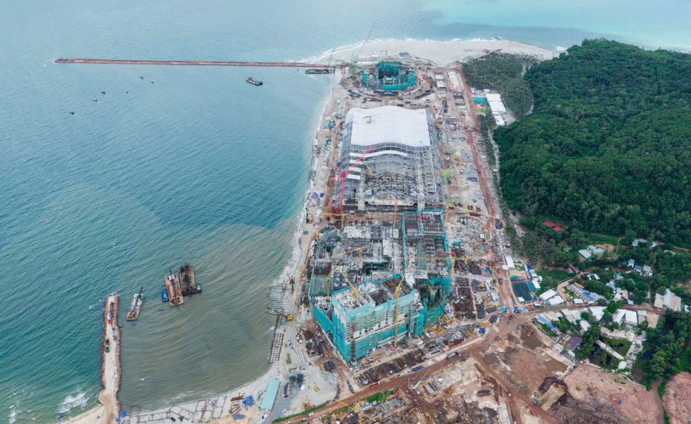 Các công trình, dự án phục vụ APEC 2027 đang tất bật thực hiện. Ảnh: Sun Group