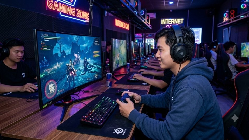 ヴィンロン省文化スポーツ観光局は、地域における公共電子ゲーム活動の管理について地方自治体への指導を強化しています。写真:AI