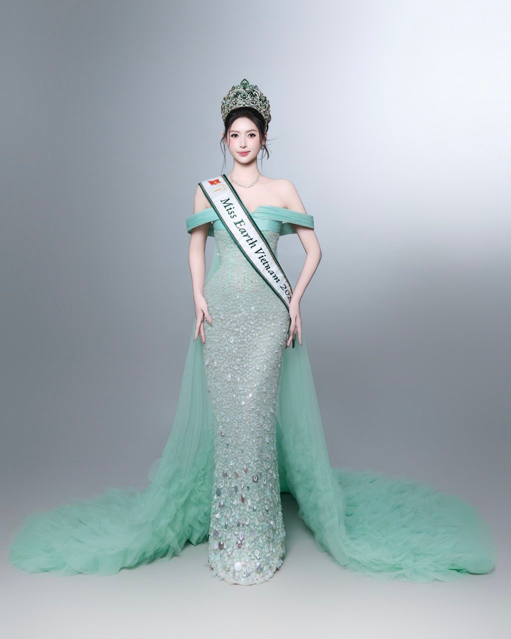 Thu Uyên thi Miss Earth 2026. Ảnh: Ban tổ chức.