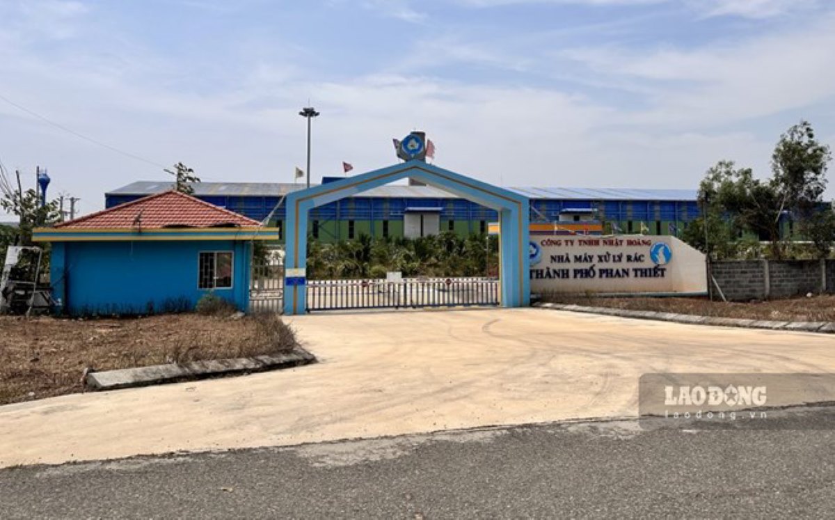 Phan Thiet City Waste Treatment Plant will stop operating the entire project from July 1, 2025 to remedy environmental violations. Photo: Duy Tuan