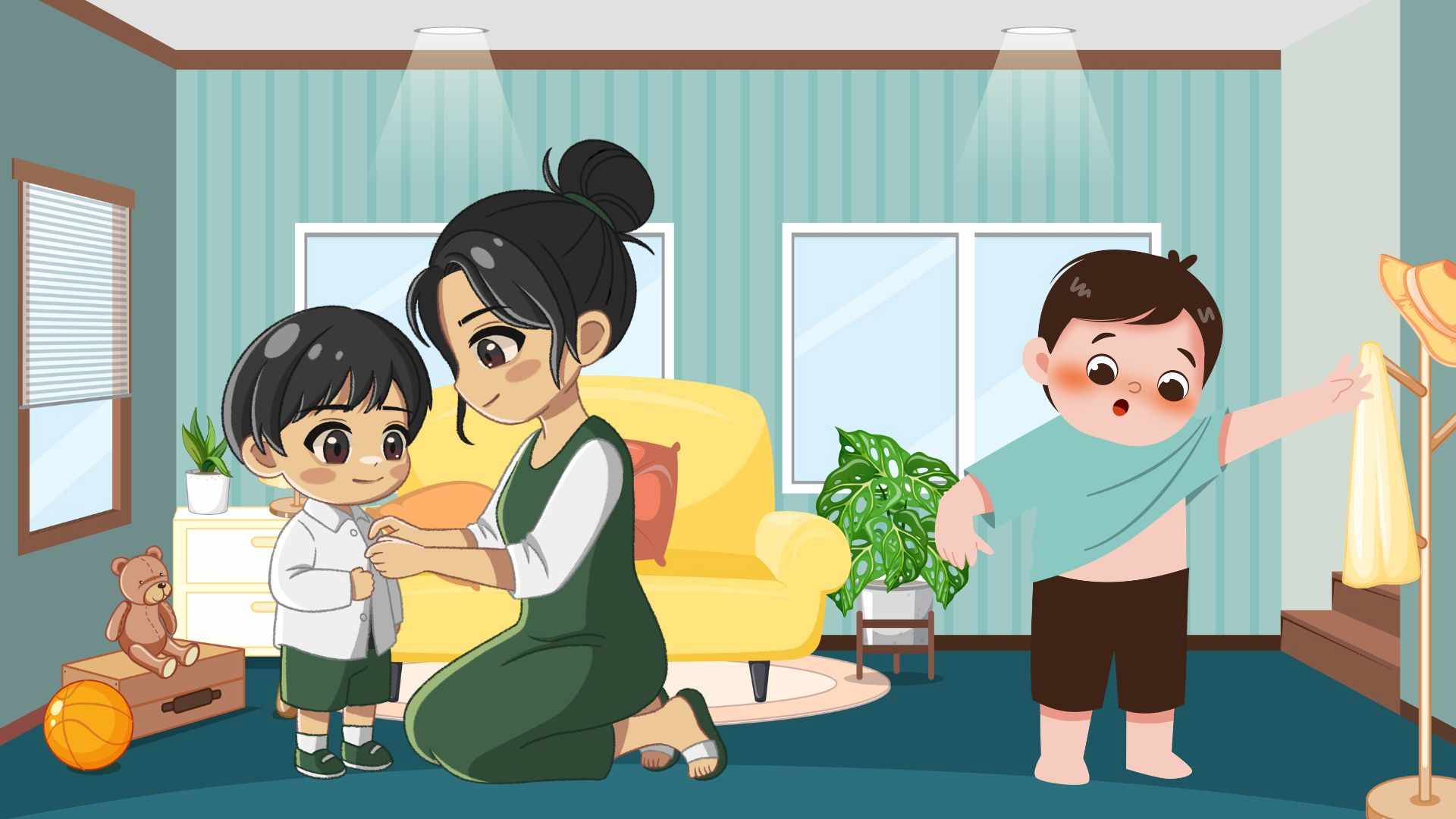Parents can accompany and teach their children in building aesthetic taste and confidence through simple fashion lessons. Graphics: AI