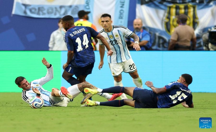 Pressing, impact, strength are trends seen at the 2026 World Cup as well as in the future. Photo: Xinhua
