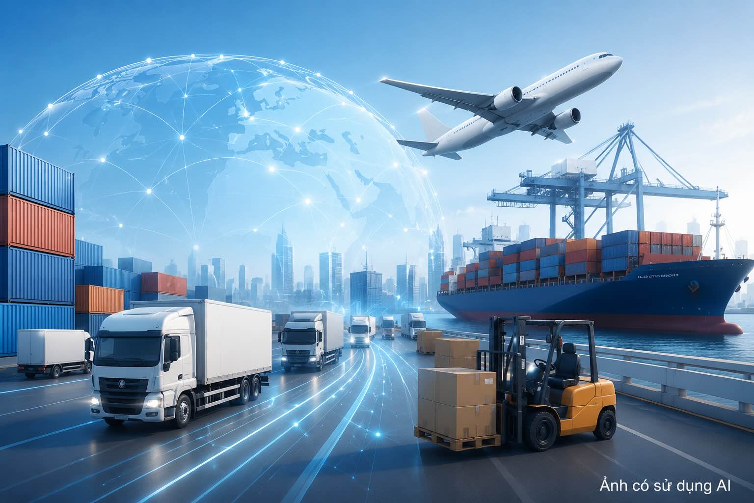 China's logistics business activity index reached 50.6% in June 2026. Graphics: AI