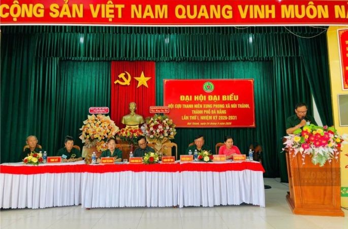 Hội Cựu Thanh niên xung phong xã Núi Thành vừa tổ chức Đại hội vào tháng 5.2026. Ảnh: Hoàng Bin