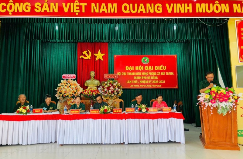 Hội Cựu Thanh niên xung phong xã Núi Thành vừa tổ chức Đại hội vào tháng 5.2026. Ảnh: Trường An