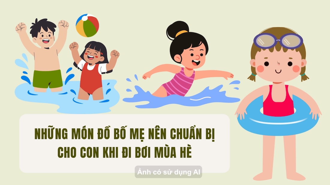 Indispensable items when taking children swimming in the summer
