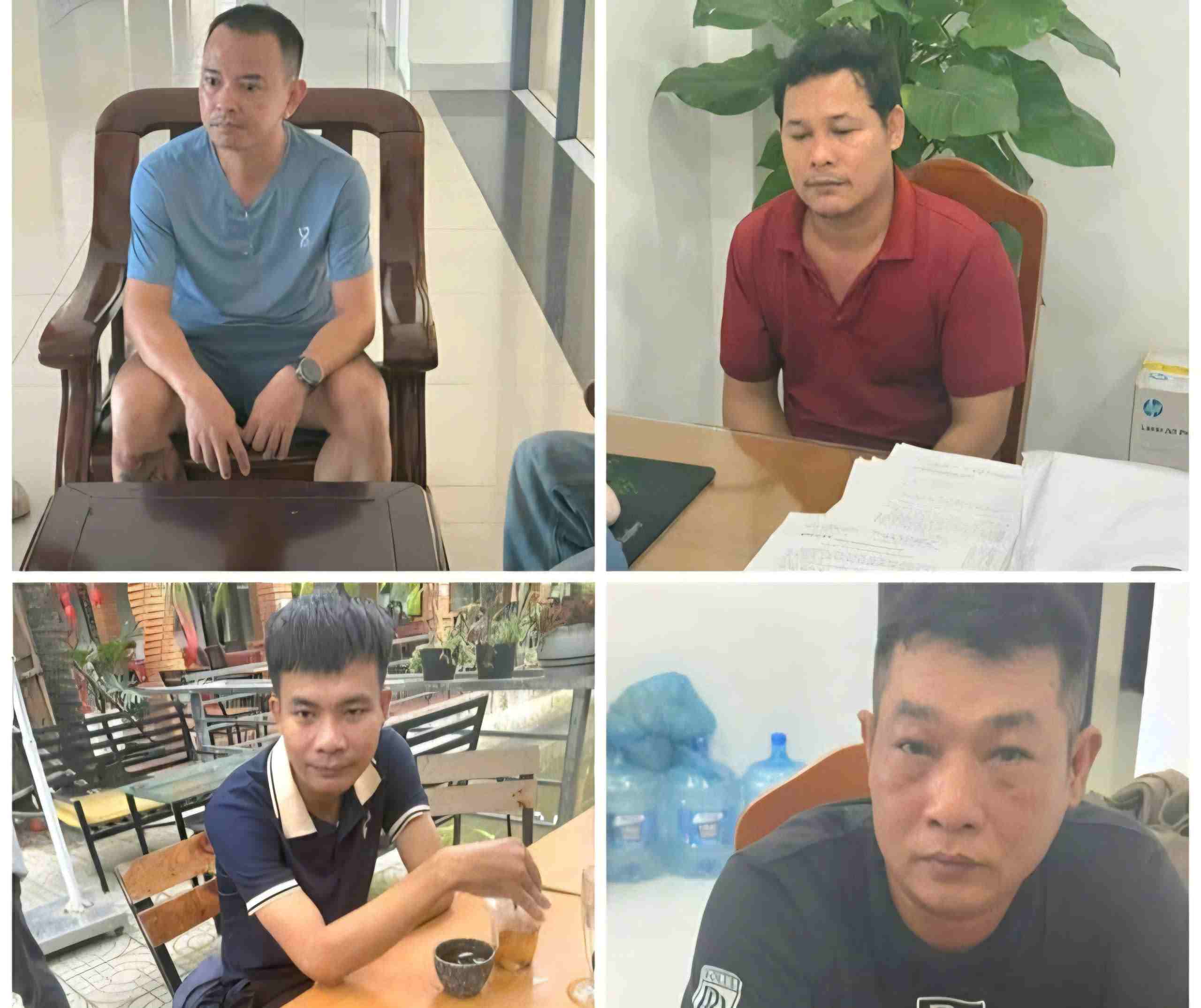 Subjects in a football betting ring worth more than 5 billion VND have just been dismantled by Lam Dong Police. Photo: Police