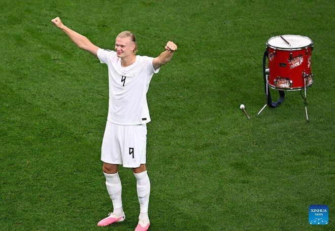 Tuyển Na Uy giành chiến thắng trước Brazil ở vòng 1/8 World Cup 2026. Ảnh: Xinhua