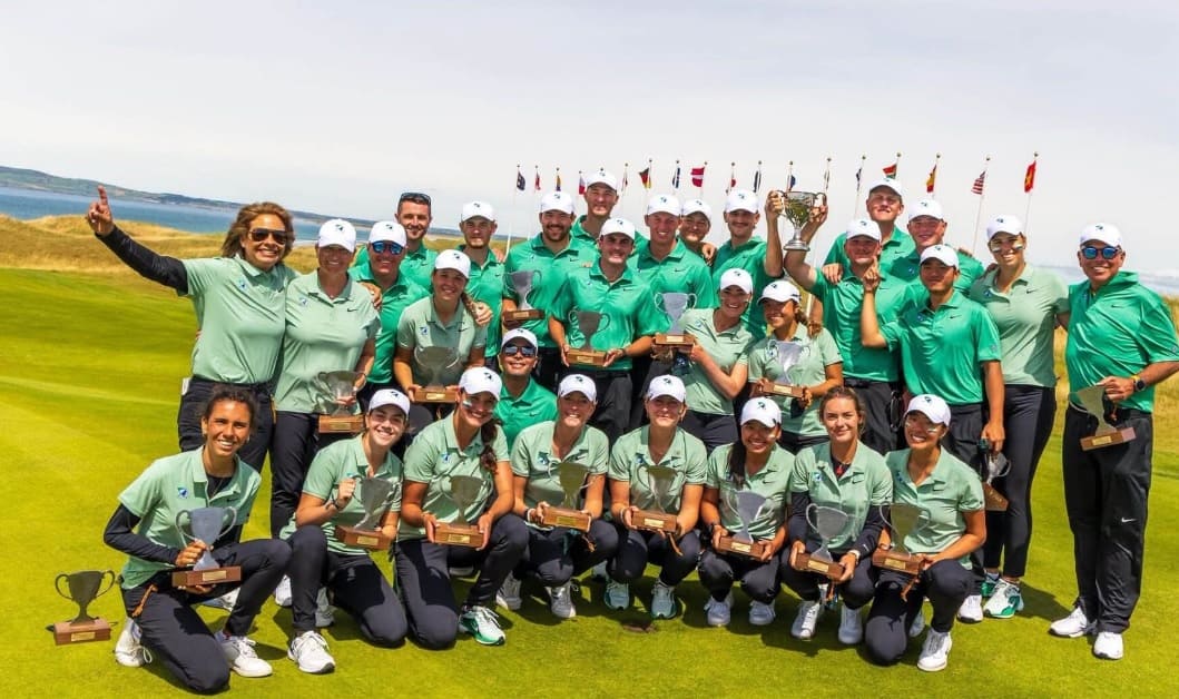 Golfer Nguyen Anh Minh and the international team won. Photo: Arnold Palmer Cup 2026