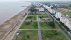 Close-up of the eco-tourism area at Hai Tien beach, where a series of violations occurred. Photo: Quach Du