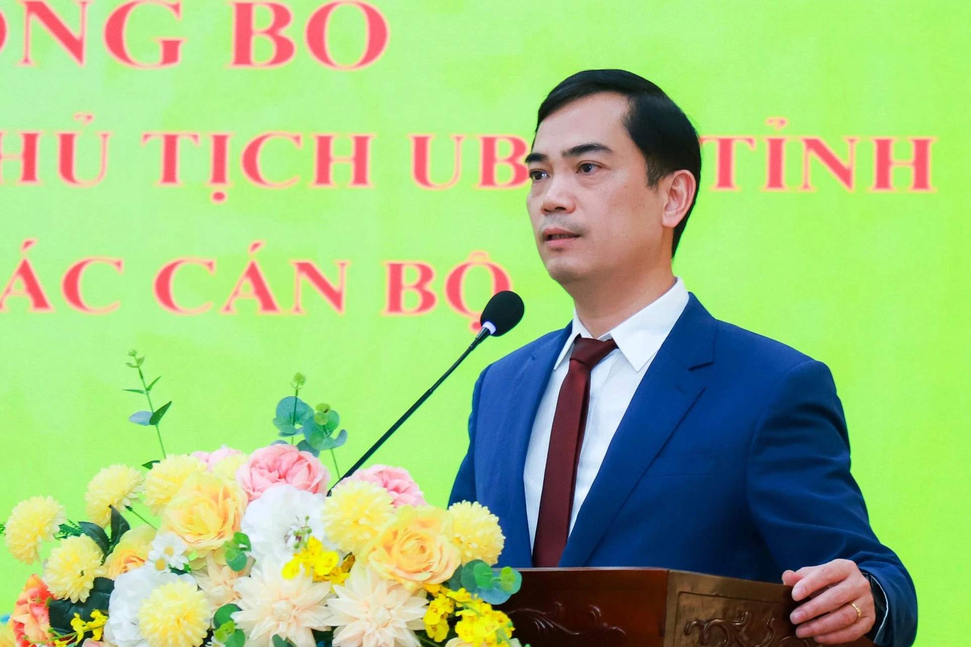 Director of Nghe An Department of Education and Training Nguyen Van Khoa said that the provincial Education sector is implementing the development of a project to arrange schools according to the direction of the Ministry of Education and Training. Photo: Ngoc Anh