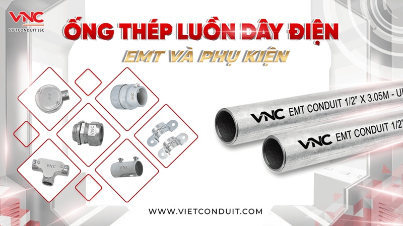 EMT wiring steel pipe manufactured by Vietconduit meets UL 797 standard - Image source provided by enterprise