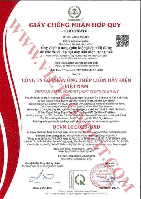 Giấy Quy chuẩn Kỹ thuật Việt Nam của Bộ Xây dựng - QCVN 16:2023/BXD thông tư số 04/2023/TT-BXD, từ ngày 01.01.2024 – Nguồn ảnh do doanh nghiệp cung cấp