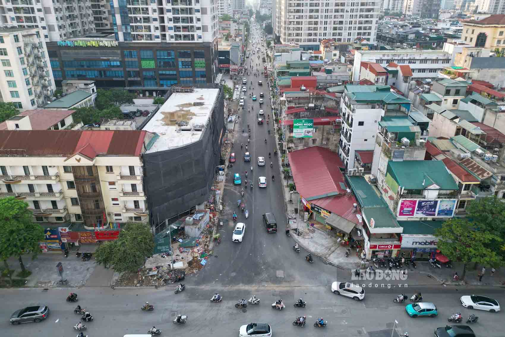 720m of Nguyen Tuan road basically completed expansion. Photo: Song Huu