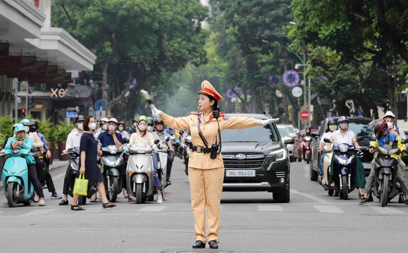 Hanoi City Police announce traffic diversion on July 9-10, 2026. Photo: Hanoi Police