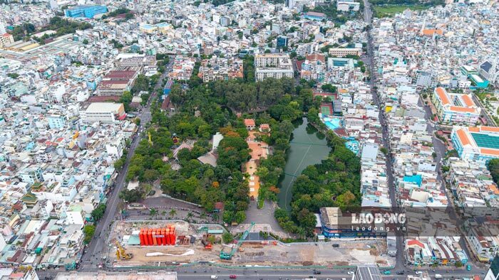 Parque Lê Thị Riêng - lugar donde se buscan los restos de los mártires que murieron en la Ofensiva General y Levantamiento de Xuân Mậu Thân en 1968. Foto: Anh Tú