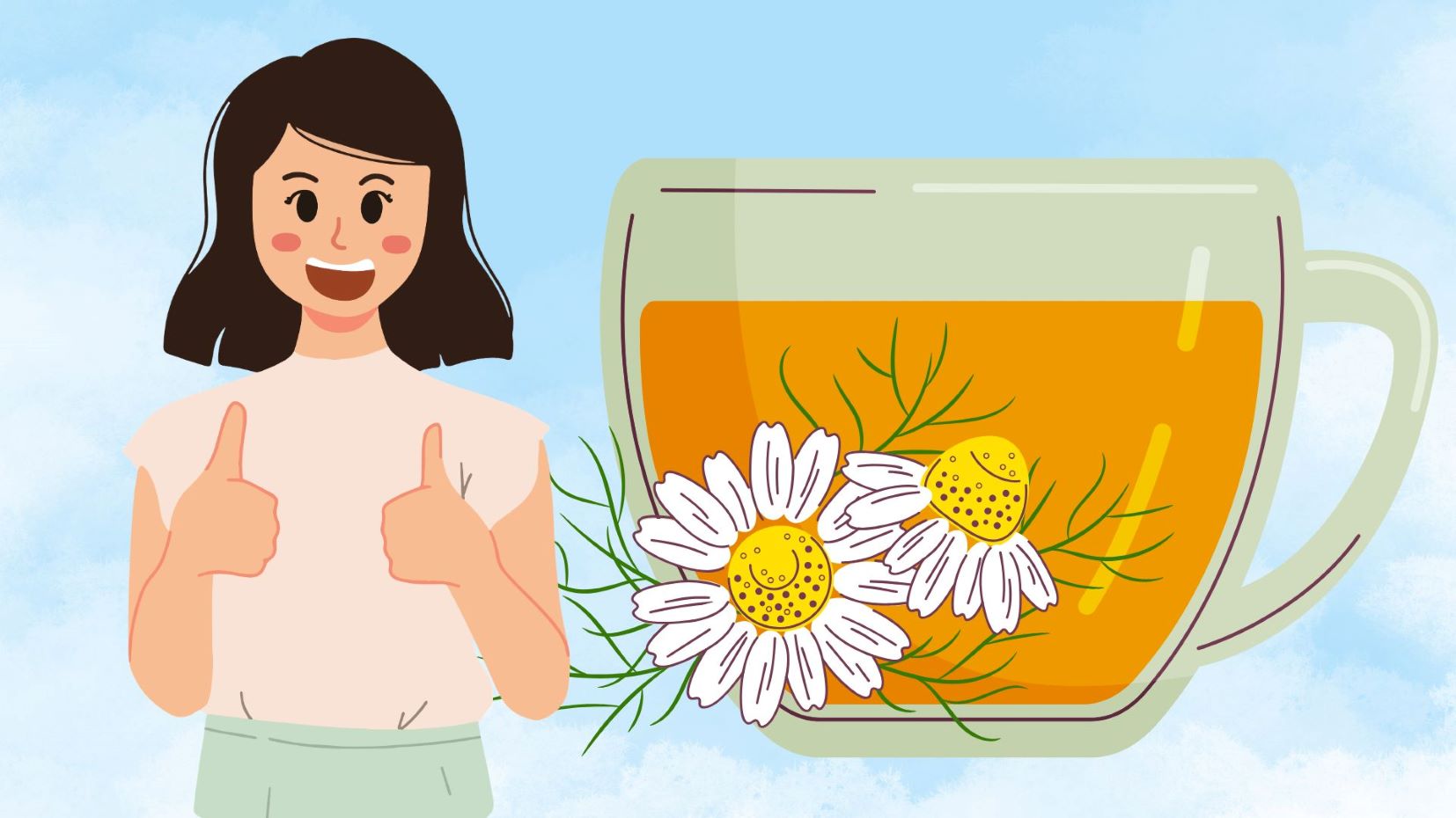 Chrysanthemum tea is a drink that helps reduce inflammation and improve sleep. Graphics: Thanh Thanh/Source: Canva