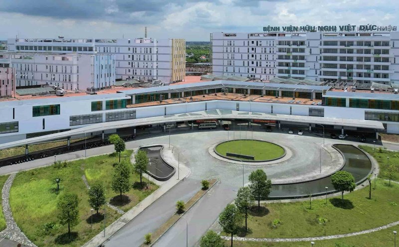 Viet Duc Friendship Hospital Ninh Binh facility completes appraisal before opening day. Photo: Hospital provided