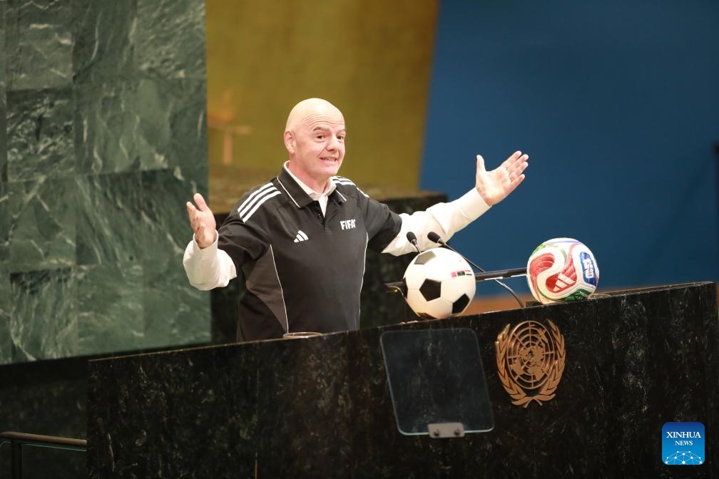 Chủ tịch FIFA Gianni Infantino vướng tranh cãi. Ảnh: Xinhua